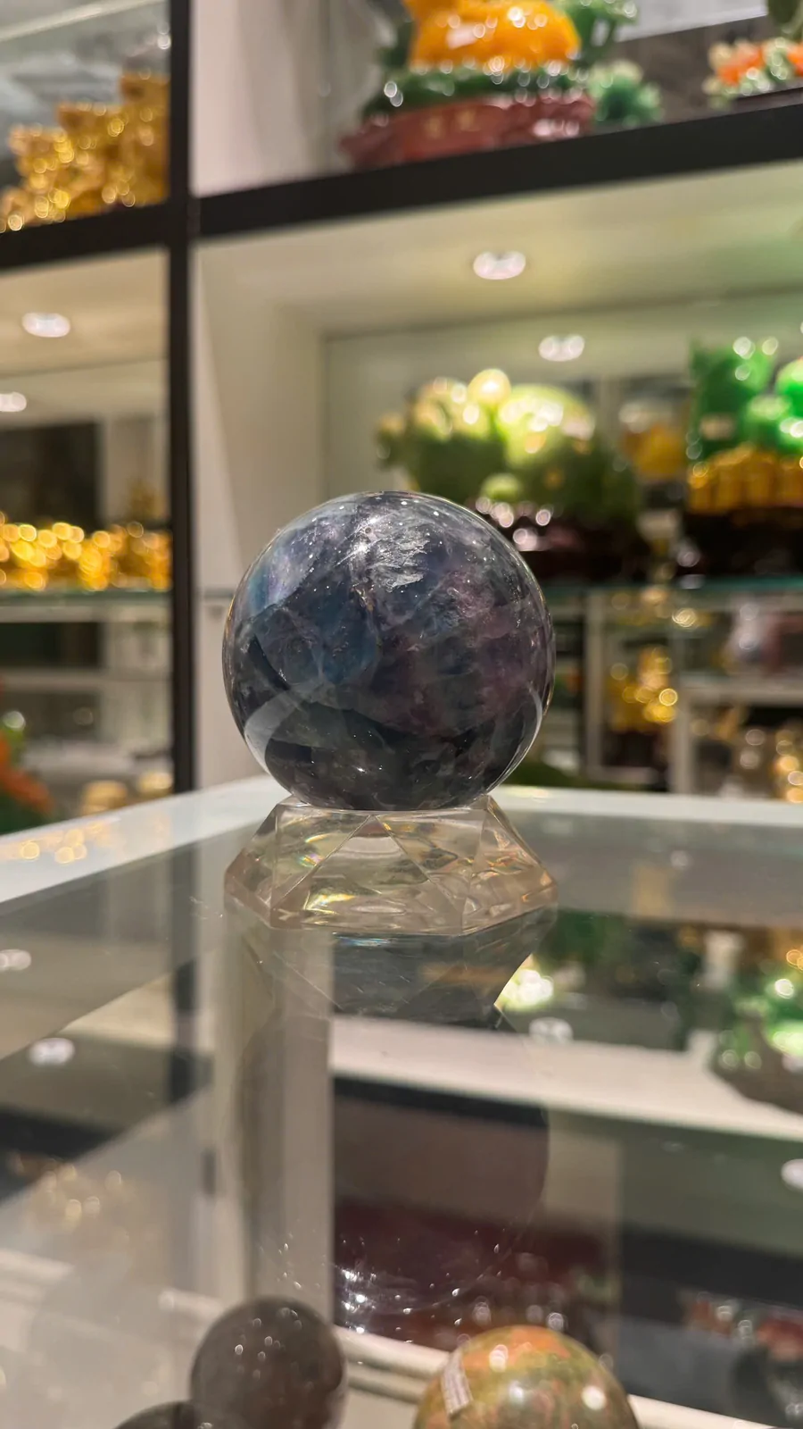 Cầu đá dạ quang xanh tím (đom đóm) QC211-S4-2244